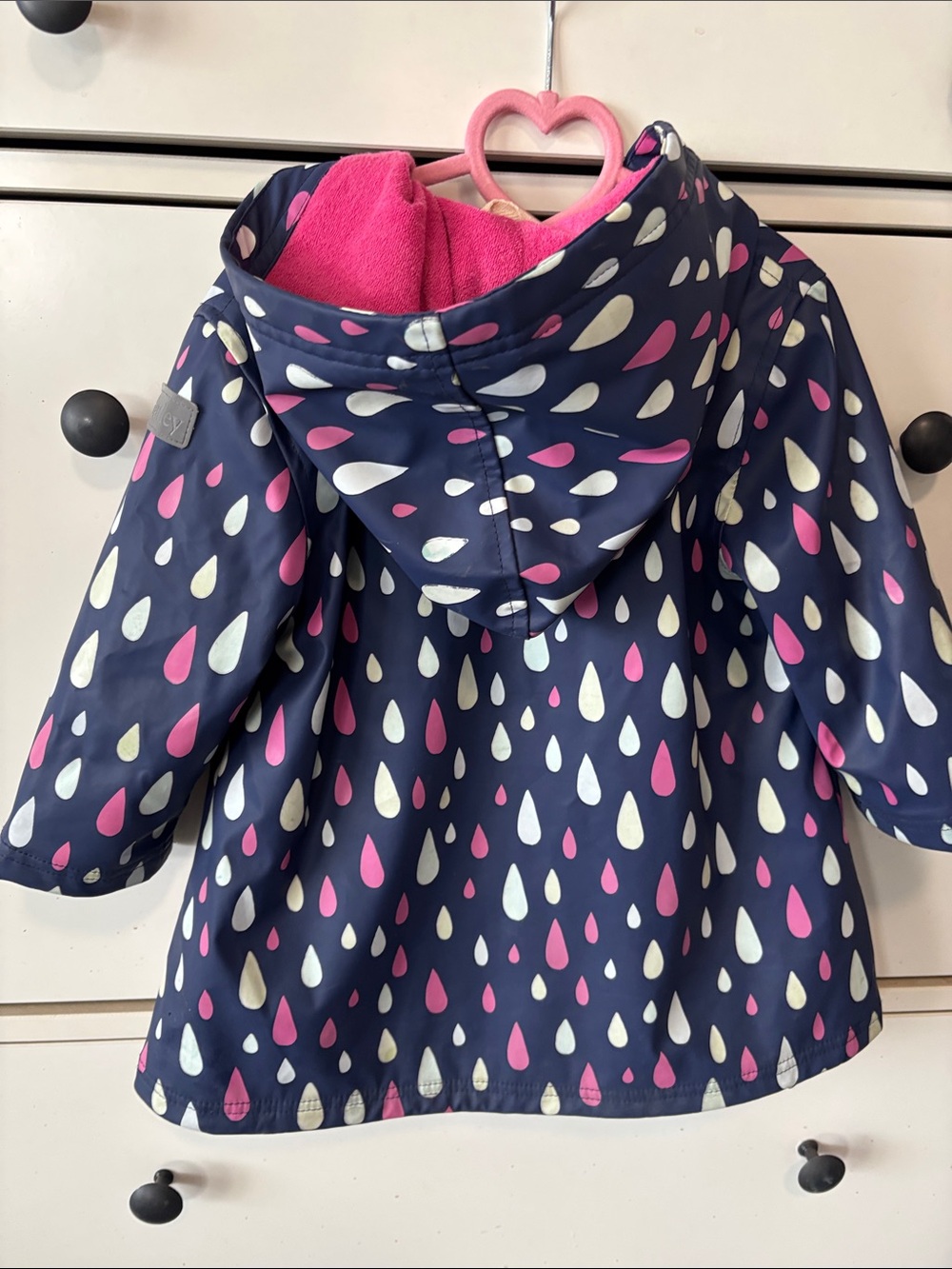 Hatley Navy Kids Color Changing Raincoat - Picture 5 of 6